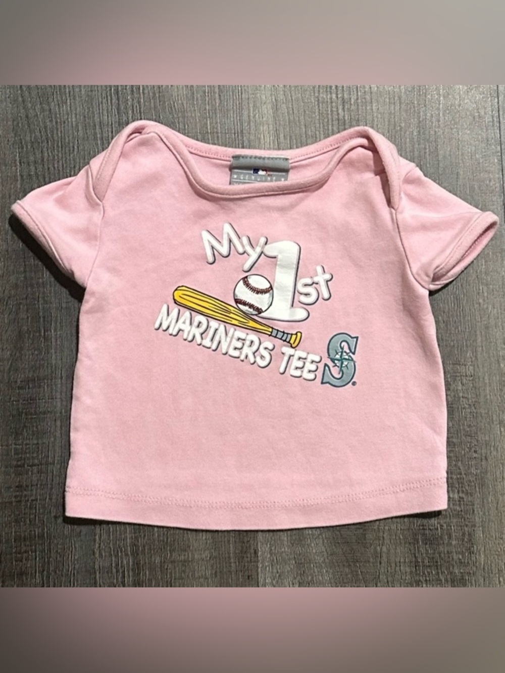 💞 Infant & Baby Girl Size 6-9 Months Seattle Mariners MLB Baseball Tee